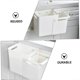 thumbnail image 3 of Garbage can Small Hanging Trash can Under Sink Waste bin Wall Hanging Trash can car Trash can Hanging Trash bin Cabinet Mounted Trash can White, 3 of 4