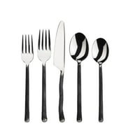 Gourmet Settings - 20-Piece Silverware Set - Montana Collection - Matte/Polished Stainless Steel Flatware Sets - Service for 4 - Kitchen Cutlery Utensils Knife/Fork/Spoons - Dishwasher Safe