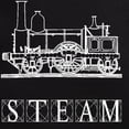 thumbnail image 3 of CafePress - Steam Train Men's Dark Pajamas - Men's Dark Loose Fit Cotton Pajama Set, 3 of 7