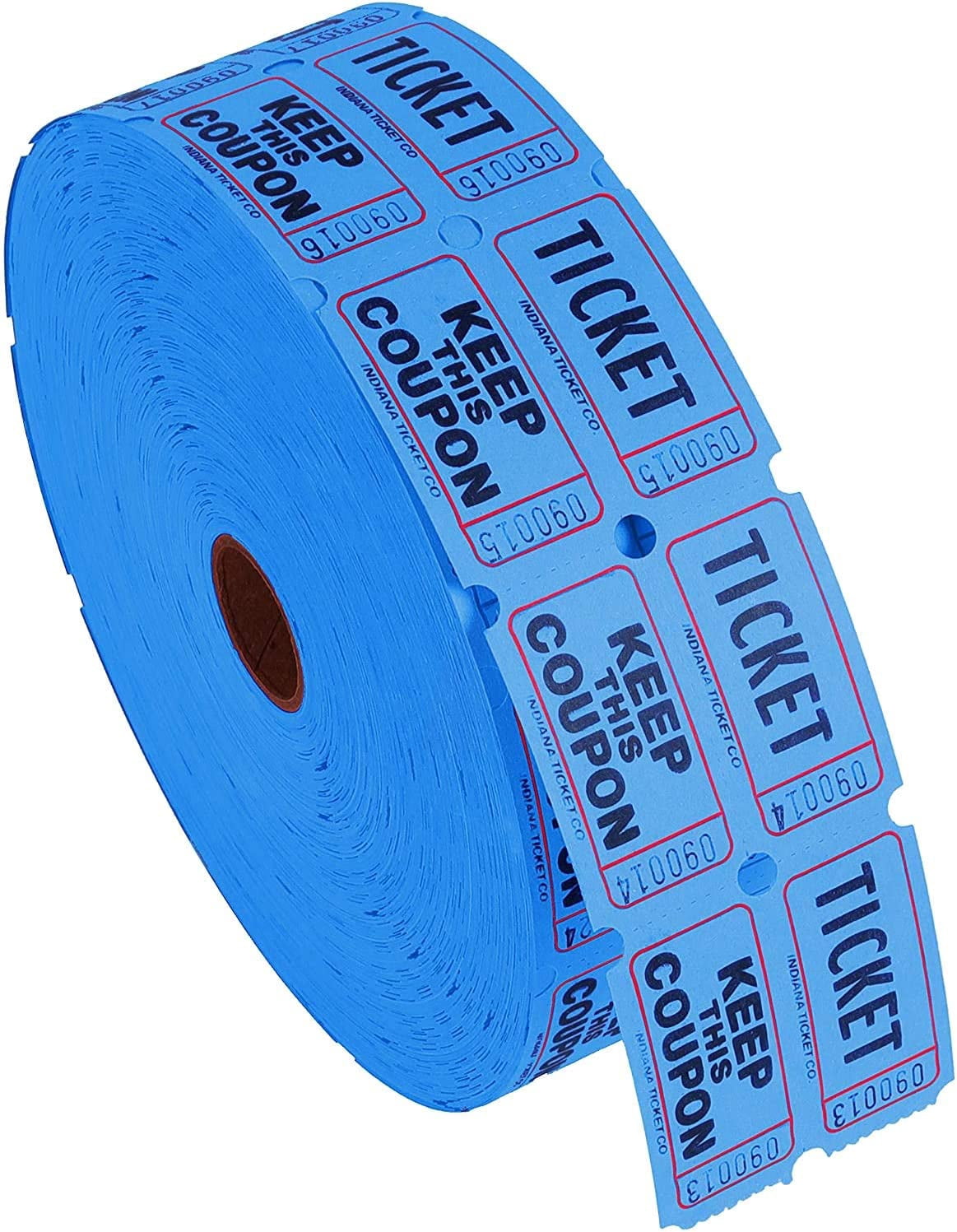 Double Roll Raffle Event Tickets - Full Set of 8 Colors (8 Rolls of 2000 Tickets Each)