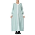 thumbnail image 6 of EnJoCho Kids Girl Musli𝗆 Abaya Dress Bell Sleeve Islami𝖼 Kaftan Eid Robe Maxi Musli𝗆 Ramadan Dress 𝖣ubai Arabic Belt Prayer Clothes, 6 of 7