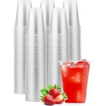 250 Pack 12 Oz Clear Plastic Cups, Disposable Drinking Cups, Plastic Party Cups, Transparent Plastic Cups Bulk for Birthday Parties, Picnics, Ceremonies, and All Events