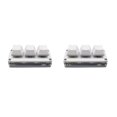 thumbnail image 4 of Seitruly Oficina en casa 3 botones pegar teclado para juegos portátil USB Mini teclado Multimedia programable teclado PC de escritorio Blanco 2Conjunto, 4 of 6
