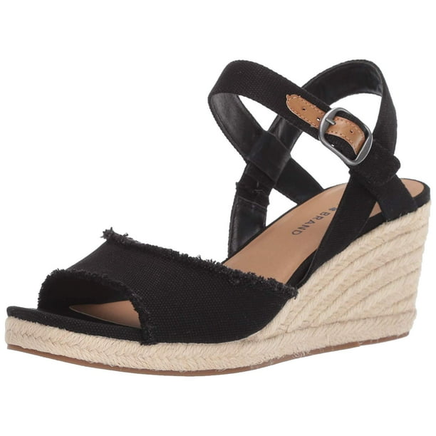 Lucky Brand Lucky Brand Mindra Black Open Toe Platform Summer
