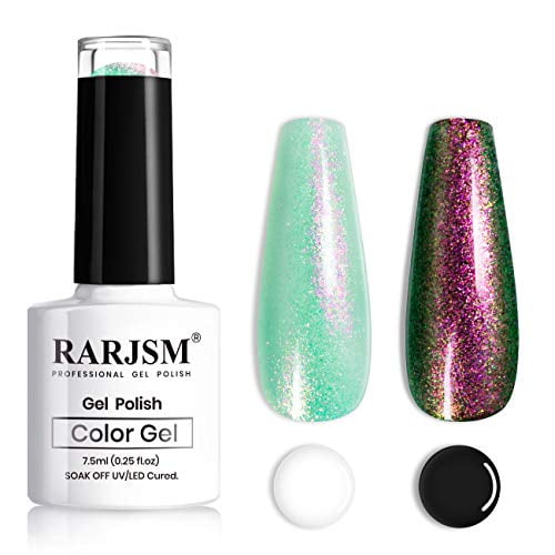 Rarjsm Shell Glitter Gel Nail Polish Color Changing Mermaid Sparkle Shiny Clear Pastel Nail Gel Need Cured With Uv Led Nail Lamp 1 Piece 7 5ml Nail Art Manicure Walmart Com