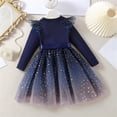 thumbnail image 2 of LNMQLPDBS Black Evening Gown Winter Dress Western Dress Childrens Clothes Girls Size 7/8 Clothes Baby Girls Clothes 12-18 Months Girls 8 Clothes, Blue 3-4 Years, 2 of 8