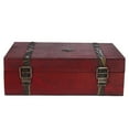 thumbnail image 6 of 9.1x6.3x3.0inch Vintage Wooden Box with Lock Treasure Storage Box Small Decorative Jewelry Storage Organizer Box for Trinkets Taro Cards Gifts and Home Decor, 6 of 6