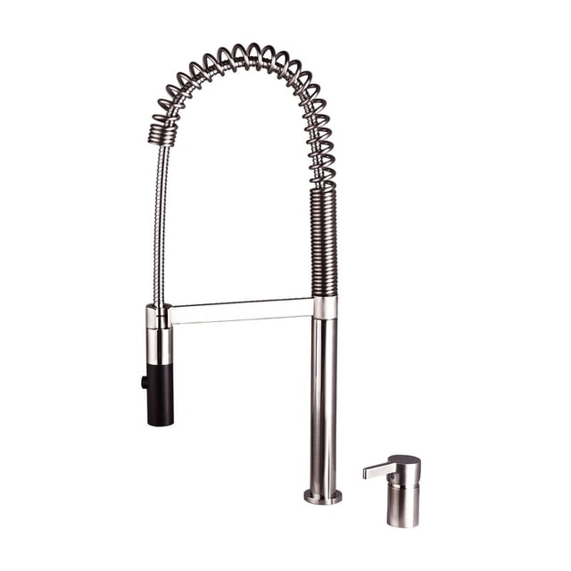Commercial Brass Spring Pull Down Single Handle Kitchen Faucet