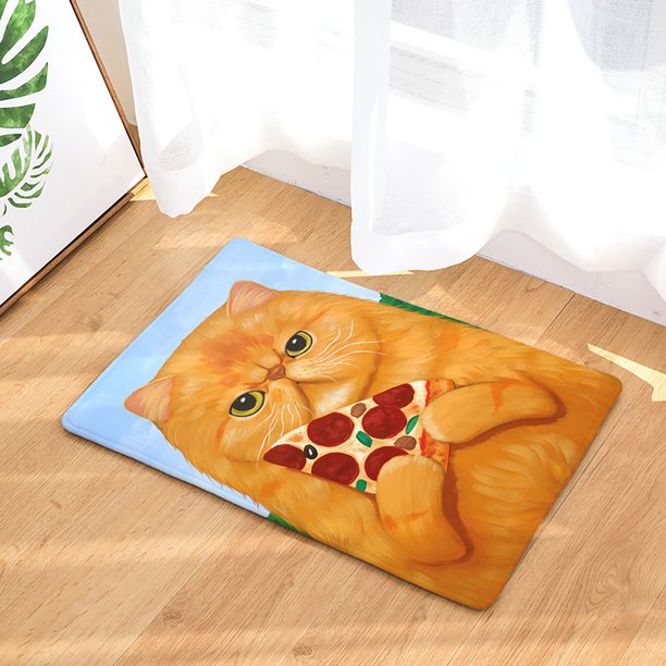 15 Cats Pattern Non Slip Door Mats Doormats Indoor Outdoor Washable