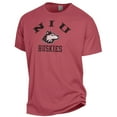 thumbnail image 2 of Men's ComfortWash Cardinal Northern Illinois Huskies Arch Logo Garment Dyed T-Shirt, 2 of 3
