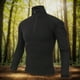 thumbnail image 5 of Camisetas de uniforme de manga de camisa de combate Longs para hombres (xxxl) negro, 5 of 6