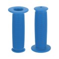 thumbnail image 1 of Cubiertas de empuñaduras de manillar de bicicleta Unique Bargains de 100 mm de largo, ligeras, protectores de empuñaduras de extremo de bicicleta, azules, 1 par, 1 of 6
