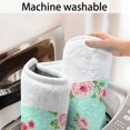 thumbnail image 5 of Pioneer Flower Floral Print Pattern Bathroom Rugs Mat, Non Slip Microfiber Bathroom Rug with Rubber Backing, Soft Mats for Bathroom Floor Tub Shower, 17"x47", 5 of 5