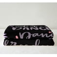 thumbnail image 4 of Hippie Graffiti Fuzzy Sherpa Blanket Dance Life Fleece Throw Blanket Soft Cozy Fluffy Plush Blanket for Girls 30"x40", 4 of 6
