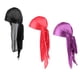 thumbnail image 4 of 3 piezas de sombrero pirata de seda Durag para hombre y mujer, con cola larga, para la caída del cabello Negro + Rojo + Morado, 4 of 5