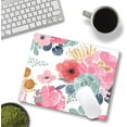 thumbnail image 3 of Mouse Pad, Premium-Textured Mouse Mat, Non-Slip Rubber Base Mousepad for Laptop, Computer & PC,9.5×7.9 in,Pink Green Flower, 3 of 5