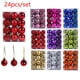 thumbnail image 2 of 24 bolas de Navidad de 3 cm, adornos para árbol de Navidad, bolas colgantes para árbol de Navidad, decoración para árbol de Navidad, regalo de Año Nuevo, 2 of 5