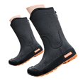 thumbnail image 3 of XIMIN Women's Solid Color Rain Boots Mid-Calf Platform Heel Shoes for Daily Wear Comfortable Slip Long Boots Comfortable Fashionable Durable Footwear, 3 of 5