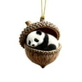 thumbnail image 3 of Forest Animal Acorn Ornaments, 2026 Christmas Pine Cone Decoration, Acrylic Woodland Creatures in Acorn Shells, Ornaments Animals as Rustic Home Decorations for Holiday Party Xmas Tree Decor, 3 of 8