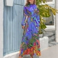 thumbnail image 3 of Neon smoke Long Dress Women's skirt Prom gown summer clothes elegant party dresses for women 2024, 3 of 4