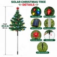 thumbnail image 2 of PUCACHI Solar Christmas Tree Outdoor 4 Pack, 8 Modes Solar Xmas Tree Lights with 80 Strawberry Multicolor Lights, IP65 Waterproof, for Porch Pathway Yard Garden Lawn, 2 of 8