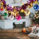 thumbnail image 4 of Christmas Decoration Rattan Flower Ribbon Mood Scene Arrangement Hanging Party Colorful Strip Top Creat Pendant, 4 of 7