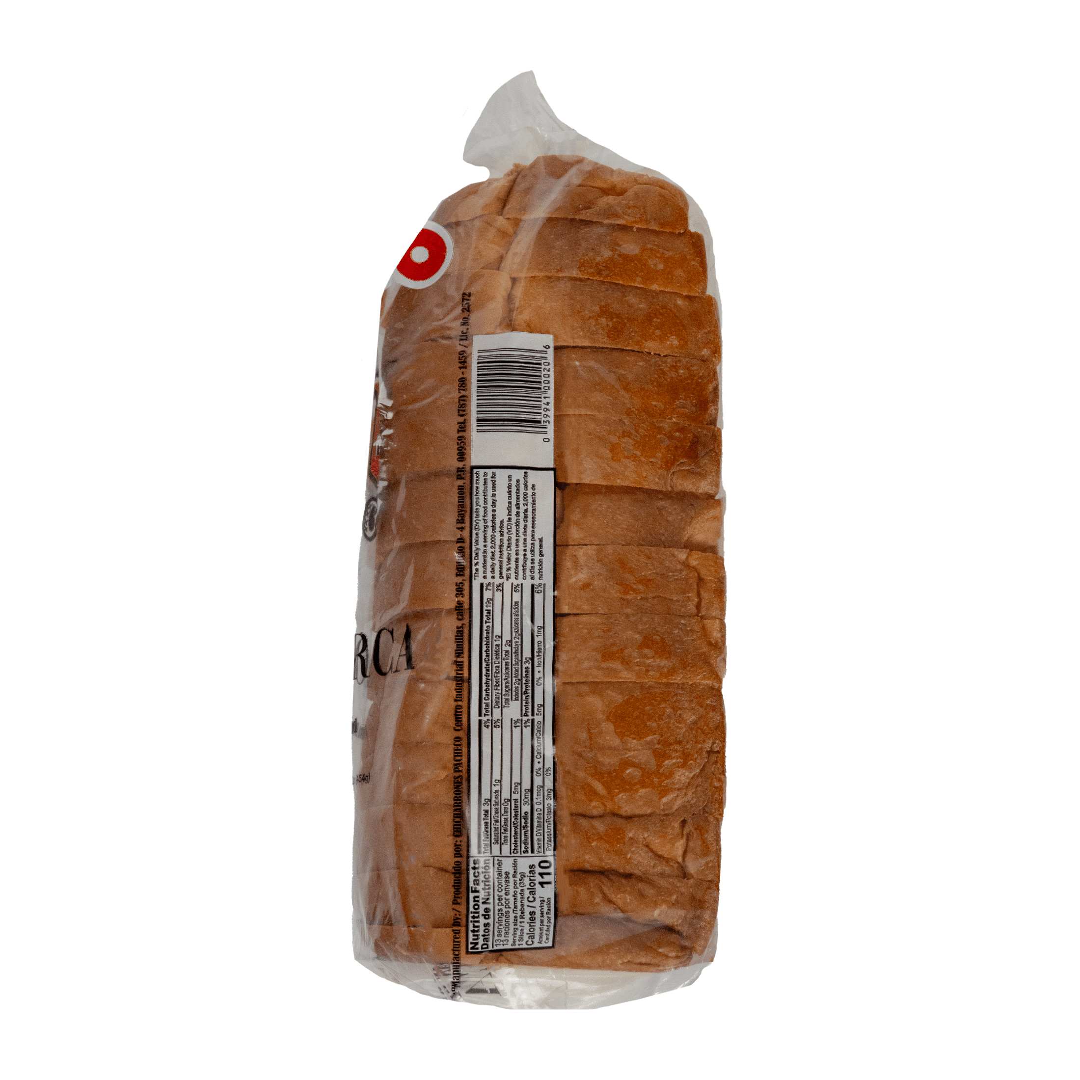 Pacheco Sliced Mallorca Bread, 16 oz Regular Size Shelf Stable