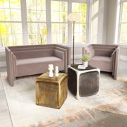 Brics Side Table Set (2-Piece) Multicolor End Table, Modern Style, Painted Aluminum square shape tabletop, Aluminum, Indoor Living