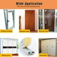 thumbnail image 5 of Weather Stripping Door Seal Strip,High Density Foam Tape,Doors and Windows Insulation Soundproofing Weatherproof,Self Adhesive Rubber Weatherstrip Door Seal Strip (9mm X 6mm X 19.6ft), 5 of 7