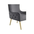 thumbnail image 4 of Meridian Furniture Alexander Grey Velvet Accent Chair, 4 of 7