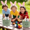 thumbnail image 3 of Velvet Easter Candy Gift Baskets for Women with Handles Storage Basket 1Pc, 3 of 6