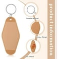 thumbnail image 3 of BlinkLLX 20 Pcs Blank Motel Keychain Sublimation Vintage Blank Hotel Keychain Bulk for DIY Crafts Ornament, 3 of 5