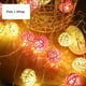 thumbnail image 5 of pstuiky Guirnalda de luces LED decorativas de bolas de ratán, estilo navideño, para dormitorio infantil, boda, tejida, redonda, 3 m (9,84 pies), 20 luces, USB, 5 of 9
