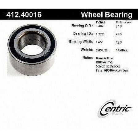centric 412.40016e front wheel bearing Fits select: 2005-2006 HONDA CR-V, 2002-2004 HONDA CR-V EX