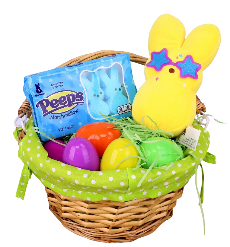 Peeps Plush Easter Gift Set Disco Bus Bunny, Star Glasses & Peeps Marshmallows
