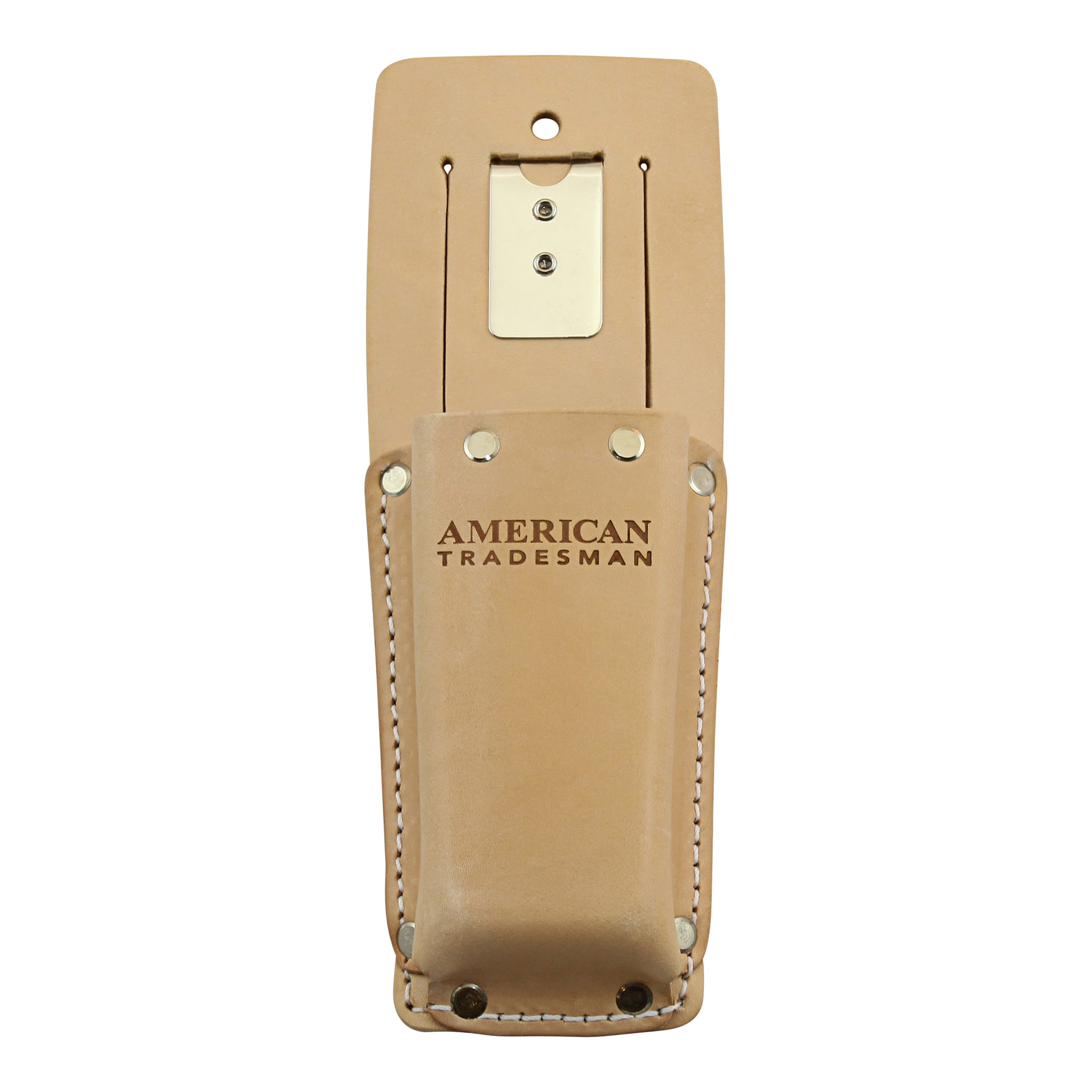 American Tradesman 554 - Top Grain Leather Utility Knife Holder w/Belt Clip…