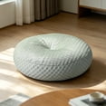 thumbnail image 3 of Cooling Ice Dot Round Floor Cushion, Breathable Plush Pouf Seat for Home & Office, 3 of 5