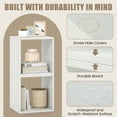 thumbnail image 6 of Costway 2 Tier Stackable Storage Cube Bookcase, White, 6 of 10