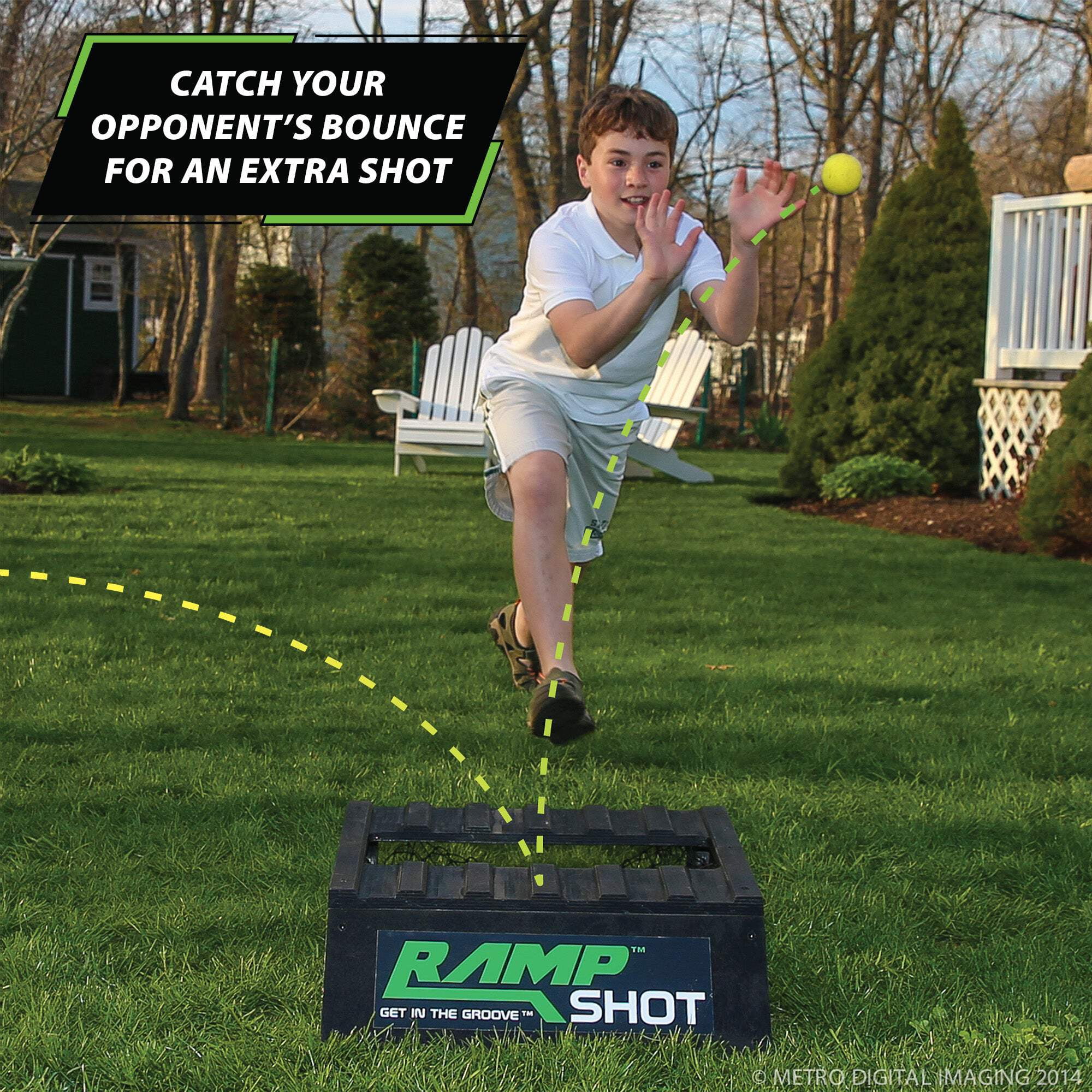RampShot Toss Game - Game for The Backyard, Beach, Park, Indoors - Portable and Easy to Carry includes 4 Balls, Stickers and Rule Book