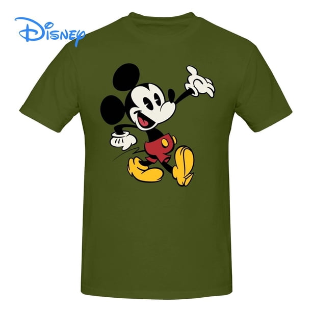 Disney Mickey Mouse Cartoon Creative T shirt Harajuku Short Sleeve T-shirt 100% Cotton Graphics Tshirt Brands Tee TopS Gao Jinjia LED