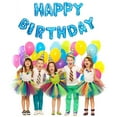 thumbnail image 3 of BIRLON 16 Inch Happy Birthday Balloons, Happy Birthday Banner, Blue with White Star, 3 of 5