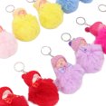 thumbnail image 4 of Llaveros con pompón de bebé, llavero multifunción con bola esponjosa para llaves de coche, teléfonos móviles, carteras y bolsos, 4 of 8