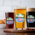 thumbnail image 4 of Hello Summer Saint Bernard at Swimming Pool Flamingo Swim Ring 16oz Pint Beer Glass Mug St Dog Lover Beer Glasses Cup - 12009, 4 of 5