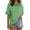 Light Green, variant on MOSHU Oversized T Shirts for Women Short Sleeve Vintage Print Cotton Tees Washed Shirts Casual Baggy Womens Tops