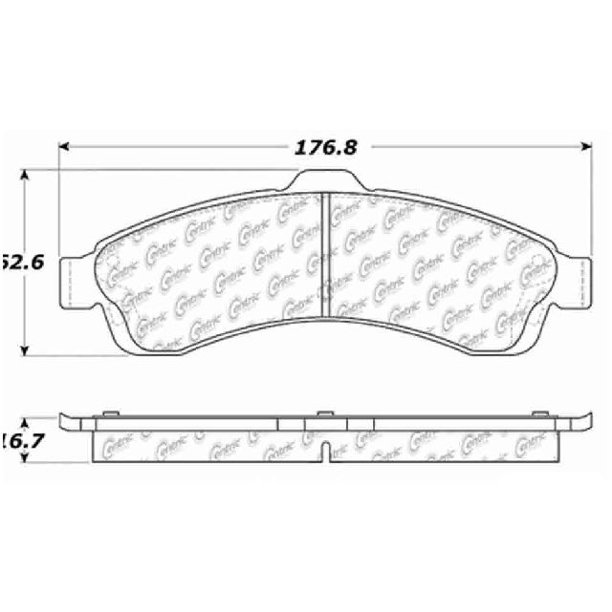 Go-Parts OE Replacement for 2002-2005 Chevrolet Trailblazer EXT Front Disc Brake Pad Set for Chevrolet Trailblazer EXT