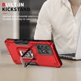thumbnail image 4 of Mantto for Galaxy A23 4G Cover with Ring Kickstand, Impact-Resistant, Shockproof, Protective Bumper Magnetic with Car Mount Durable Hybrid Rugged Phone Case For Samsung Galaxy A23 4G, Red, 4 of 9