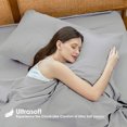 thumbnail image 6 of HURBANE HOME Decor 4 Pieces Solid Bed Sheet Set - 2600 Series, Soft Cooling Sheets & Pillowcases Without Fillers, Hotel Luxury, Classic Collection With 16" Deep Pocket, Shrink & Fade Resistant, 6 of 9