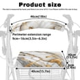 thumbnail image 6 of Jiueut Marble Print Medical Products Rollator Walker Seat & Back Cover for Women 2 Piece Padded Seat Cushion for Rollator Walker Drive Walker Seat Cushion for Seniors, 6 of 7
