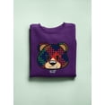 thumbnail image 3 of Argyle Bear Vibes - Classic Plaid Emoji Design Women's Sweatshirt, 3 of 4