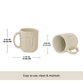 thumbnail image 3 of Ellementry Moai Ceramic Coffee Mug Set of 2 – Handcrafted Stoneware Mugs with Sculpted Faces – Artistic Drinkware & Unique Sculpted Cups for Hot Beverages – Microwave & Dishwasher Safe, 3 of 7